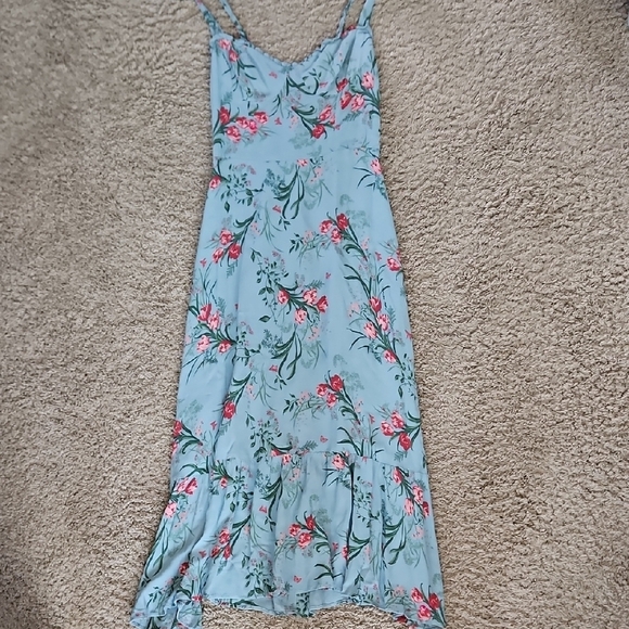 Reformation Nikita Midi Dress In Leona Floral Blue - Picture 5 of 12